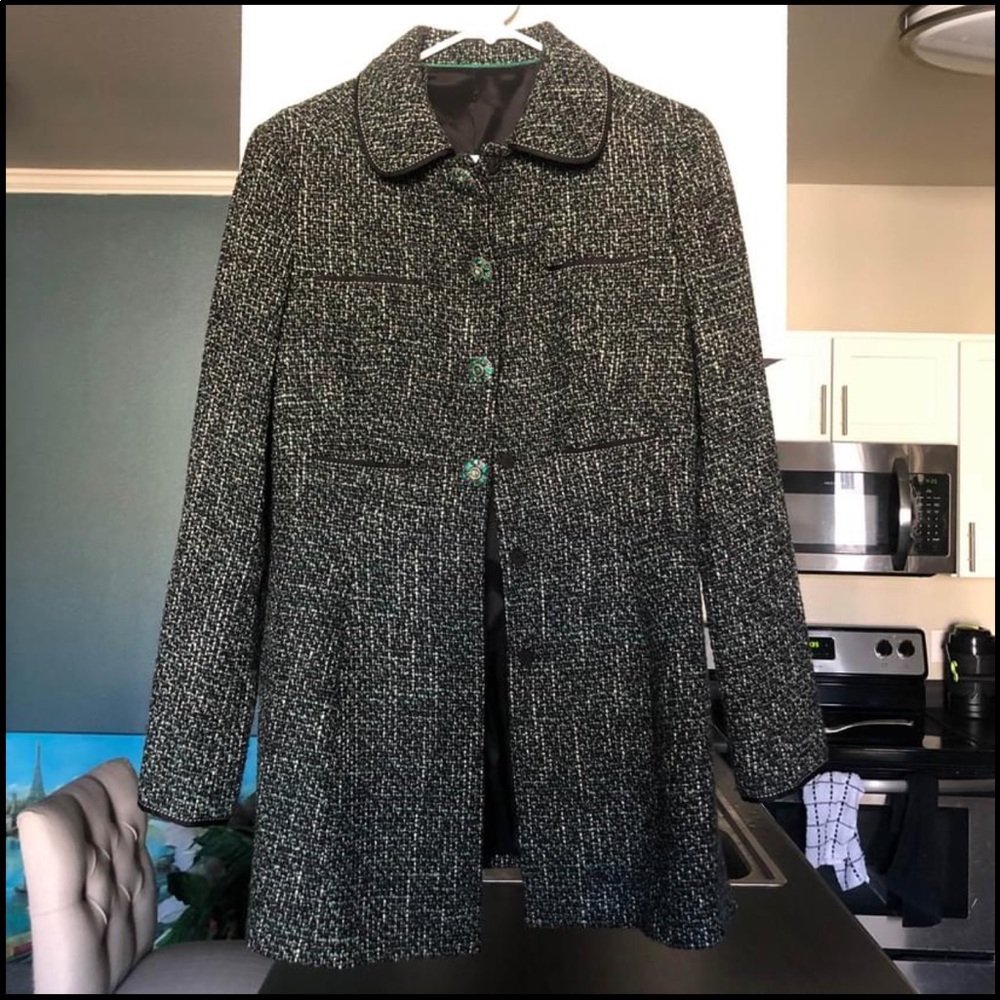Elie Tahari Long Pea Coat
